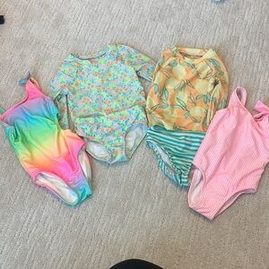 2T Cat & Jack Toddler Girls Swim LOT